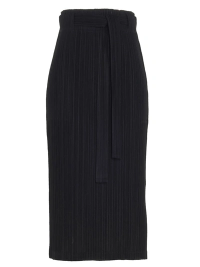 Shop Issey Miyake Pleats Please By  Bow In Black