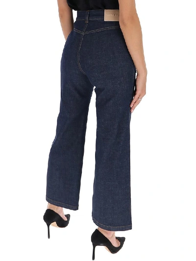 Shop See By Chloé Wide Leg Jeans In Blue