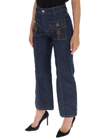 Shop See By Chloé Wide Leg Jeans In Blue