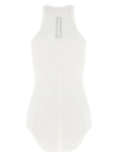 Shop Rick Owens Ribbed Tank Top In White