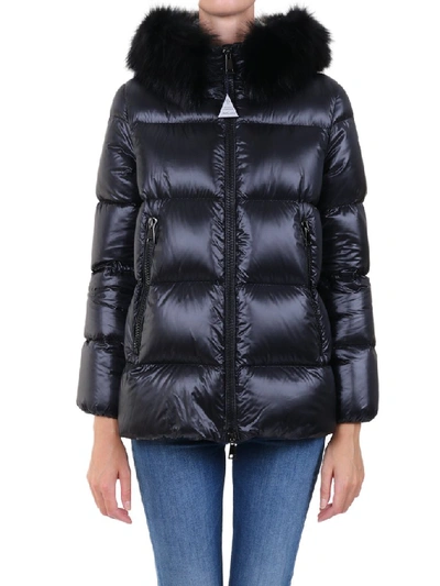 Shop Moncler Serifur Fur In Black