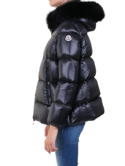 Shop Moncler Serifur Fur In Black