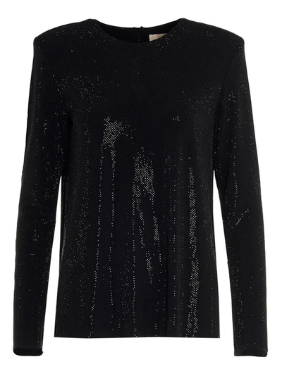 Shop Alexandre Vauthier Embelished Blouse In Black