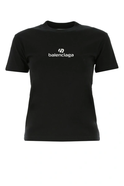 Shop Balenciaga Sponsor Logo T In Black