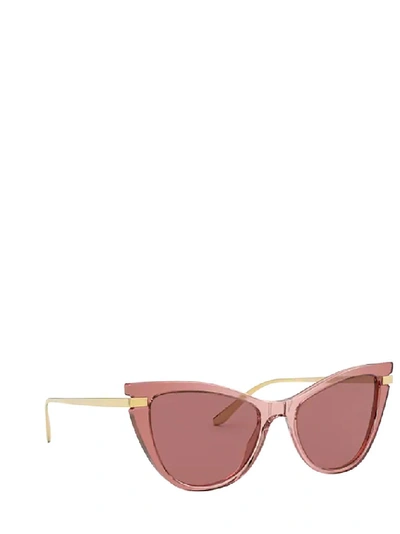 Shop Dolce & Gabbana Eyewear Cat Eye Frame Sunglasses In Multi