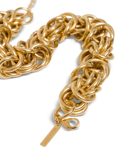 Shop Alberta Ferretti Chain Linked Choker In Gold