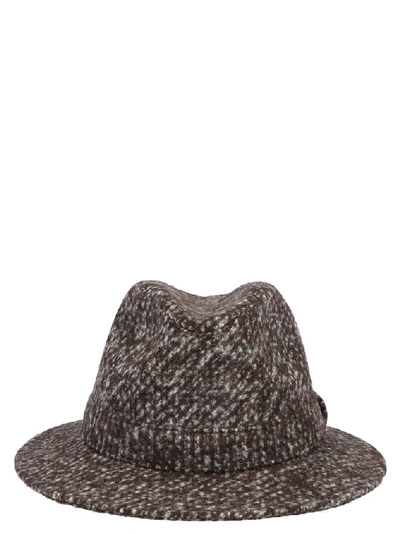 Shop Dolce & Gabbana Woven Fedora Hat In Multi