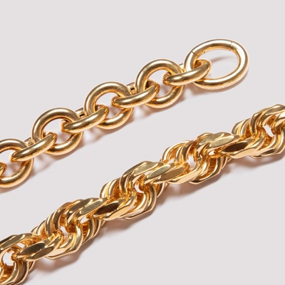 Shop Bottega Veneta Chain Linked Necklace In Gold