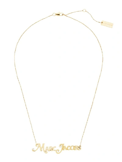 Shop Marc Jacobs X New York Magazine® The Small Nameplate Necklace In Gold