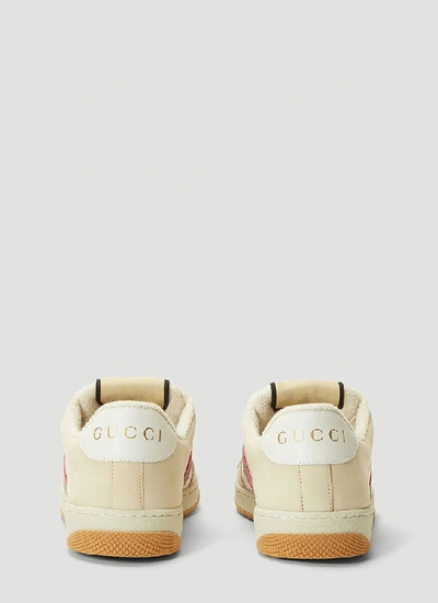 Shop Gucci Web Screener Sneakers In Multi
