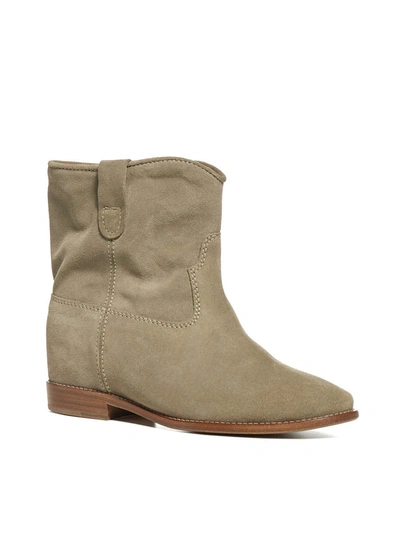 Shop Isabel Marant Crisi Ankle Boots In Grey