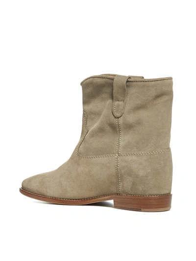 Shop Isabel Marant Crisi Ankle Boots In Grey