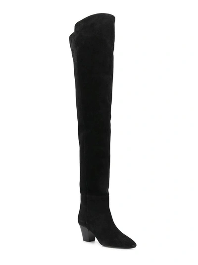 Shop Saint Laurent Over The Knee Boots In Black