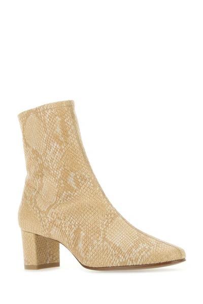 Shop By Far Sofia Ankle Boots In Beige