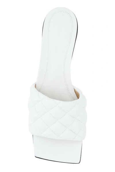 Shop Bottega Veneta Padded Sandals In White