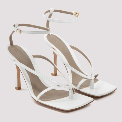 Shop Bottega Veneta Stretch Sandals In White