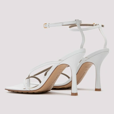 Shop Bottega Veneta Stretch Sandals In White