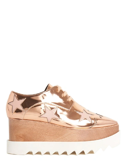Shop Stella Mccartney Elyse Platform Sneakers In Gold