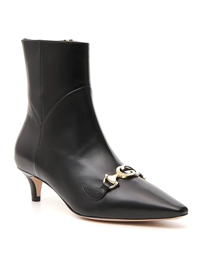 Shop Gucci Zumi Pointed Toe Boots In Black