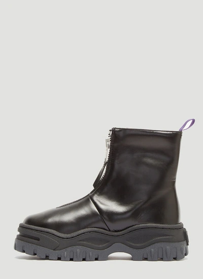 Shop Eytys Raven Front Zip Boots In Black