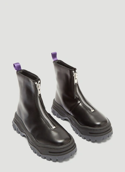 Shop Eytys Raven Front Zip Boots In Black