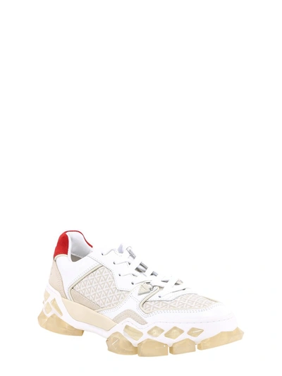 Shop Jimmy Choo Diamond X Sneakers In White