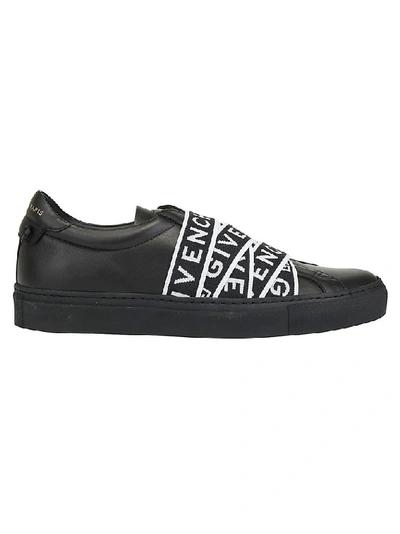 Shop Givenchy 4g Webbing Sneakers In Black