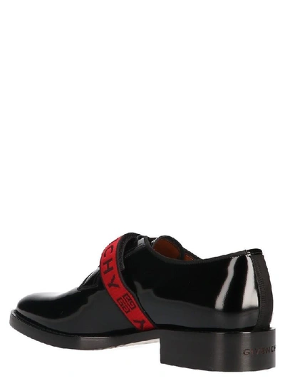 Shop Givenchy Logo Derby Lace In Black