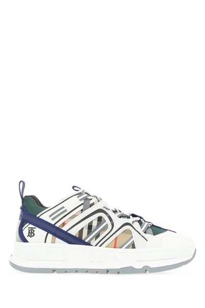 Shop Burberry Vintage Check Union Sneakers In Multi