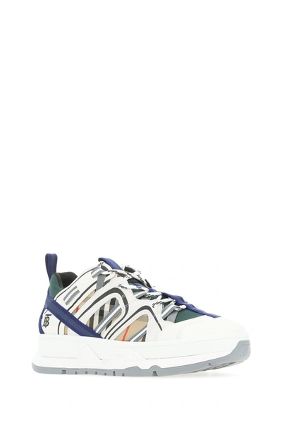 Shop Burberry Vintage Check Union Sneakers In Multi