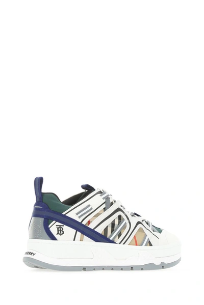 Shop Burberry Vintage Check Union Sneakers In Multi
