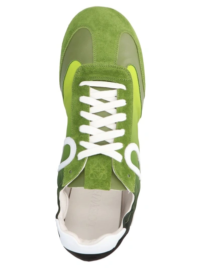 Shop Loewe Ballet Runner Sneakers In Green