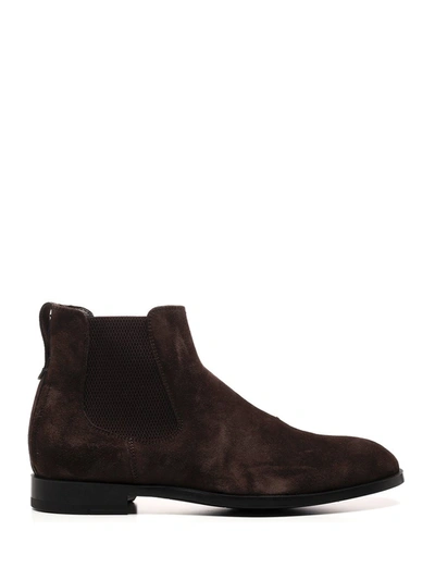Shop Ermenegildo Zegna Ankle Boots In Brown