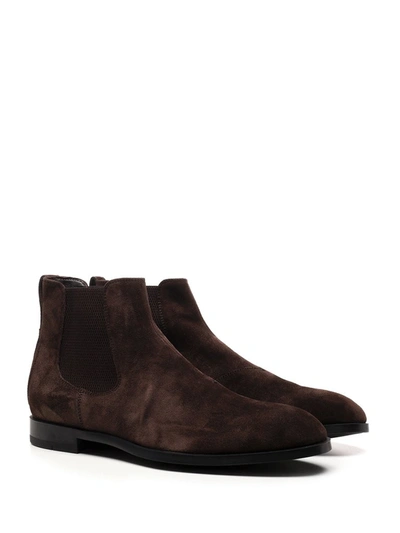 Shop Ermenegildo Zegna Ankle Boots In Brown