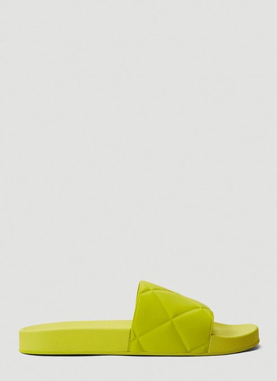 Shop Bottega Veneta Bv Slider Sandals In Green