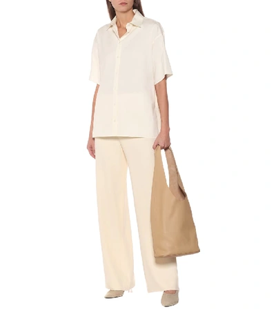 Shop The Row Bindle Three Leather Tote In Beige