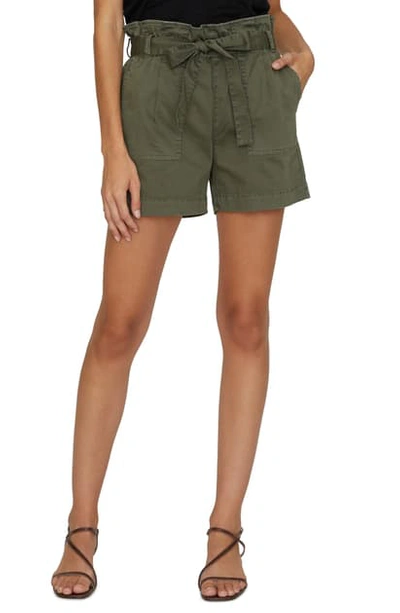 Shop Sanctuary Daily Paperbag Waist Short In Aged Green