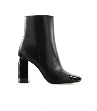 Shop Michael Kors Petra Black Ankle Boot In Nero