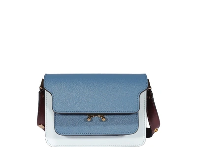 Shop Marni Mini Trunk Bag In Blue