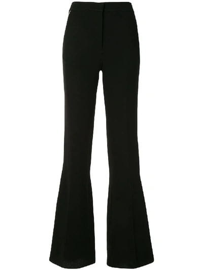 Shop Emilio Pucci High-waisted Flared Trousers In Blue