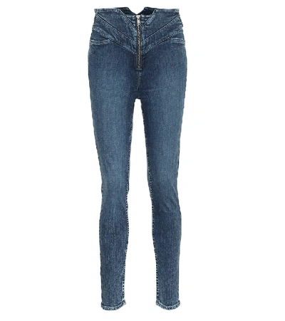 Shop Grlfrnd Tatiana High-rise Skinny Jeans In Blue