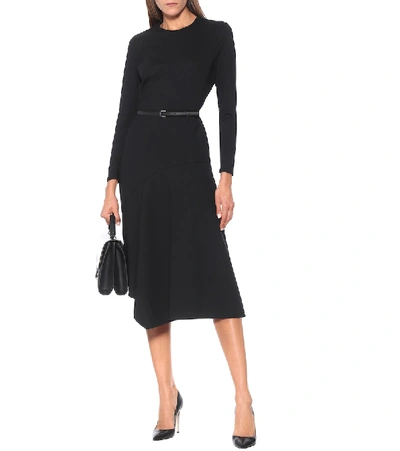 Shop Max Mara Giulio Belted Midi Dress In Black