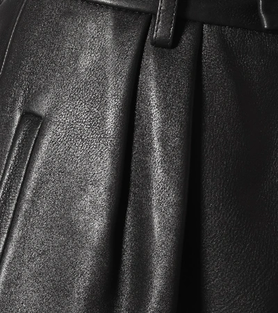Shop Khaite Magdeline High-rise Leather Pants In Black