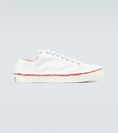 Shop Marni Gooey Low-top Sneakers In White