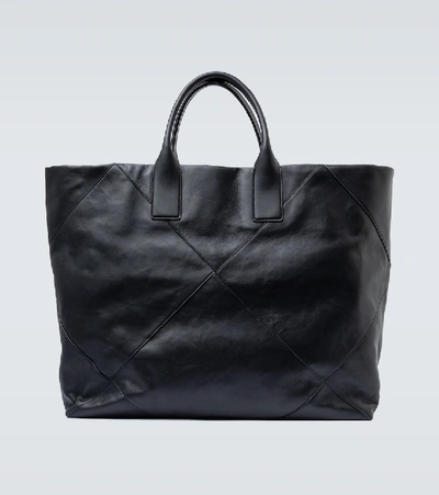 Shop Bottega Veneta Maxi Intrecciato Shopper In Black