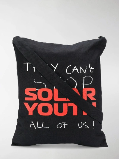 Shop Raf Simons Solar Youth Tote Bag In Black