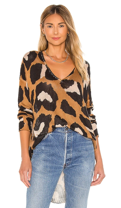 Shop Show Me Your Mumu Hug Me Sweater In Cognac Wildcat