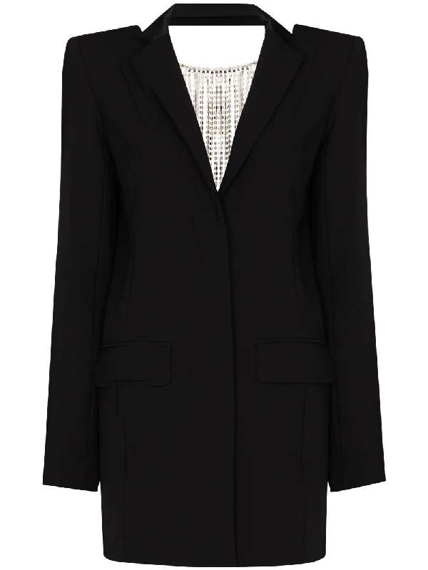 tassel blazer dress