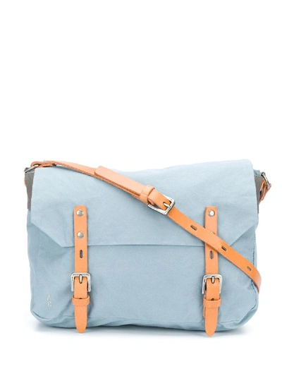Shop Ally Capellino Two-tone Messenger Bag In Blue