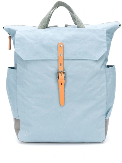 Shop Ally Capellino Buckle Fastening Backpack In Blue